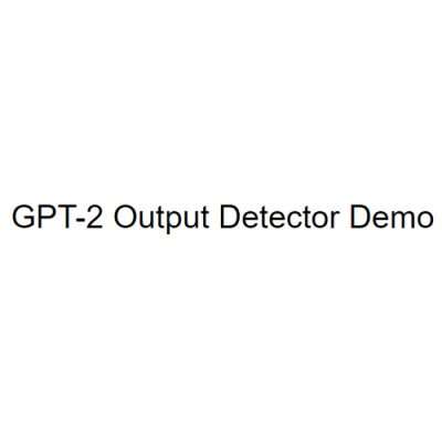 GPT-2 Output Detector