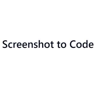 Screenshot To Code
